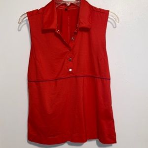Nike Golf Snap Front Sleeveless Shirt